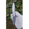 SPINNAKER авторський складаний ніж ручної роботи KUSTOM KNIVES, сталь - Damasteel Bifrost, 61-62 HRC, купити замовити в Україні